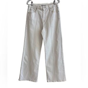 SIMKHAI Wide Leg Jean with detailed stitching